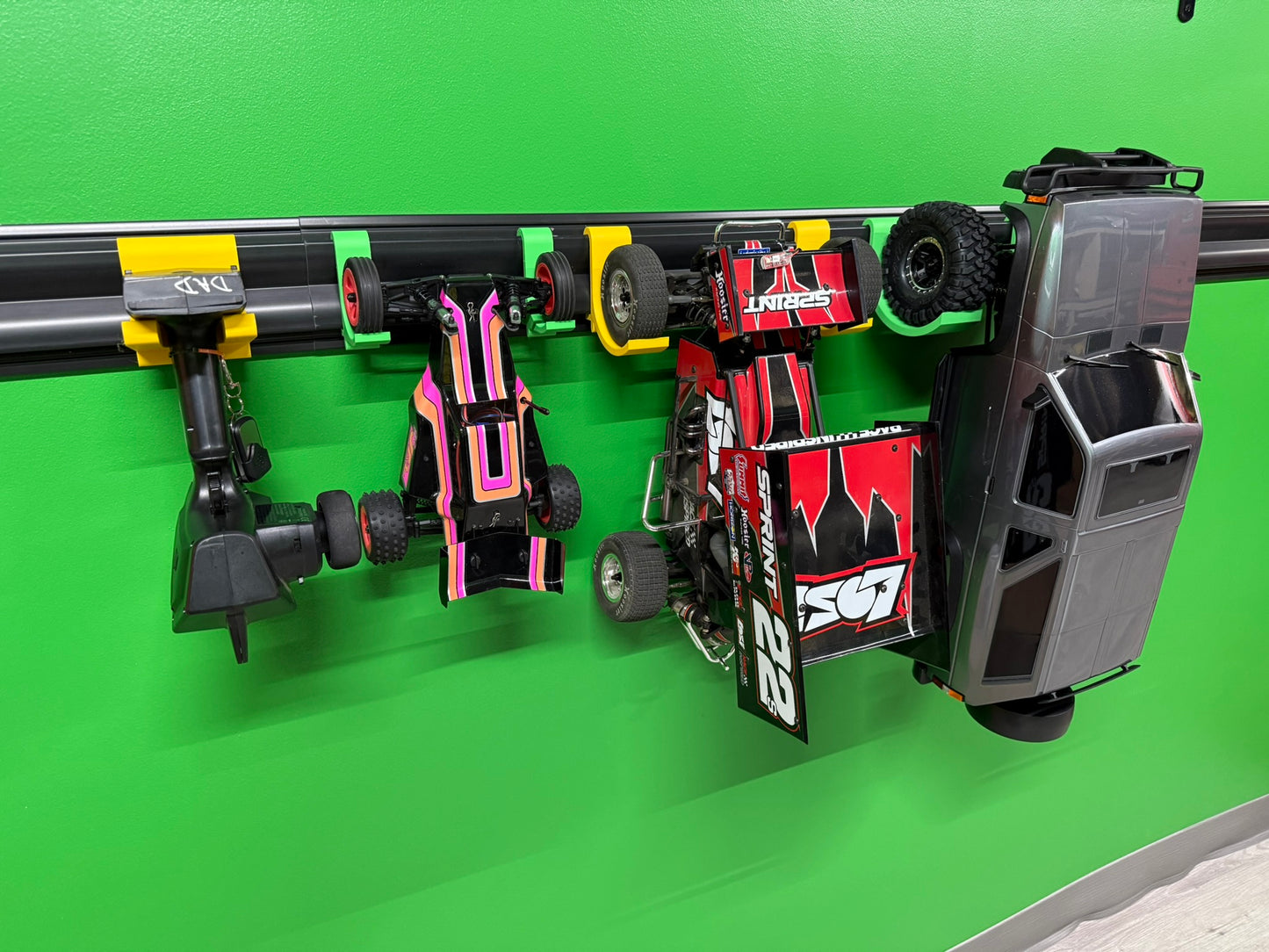 RC Transmitter and RC Car and Truck Wall Mount